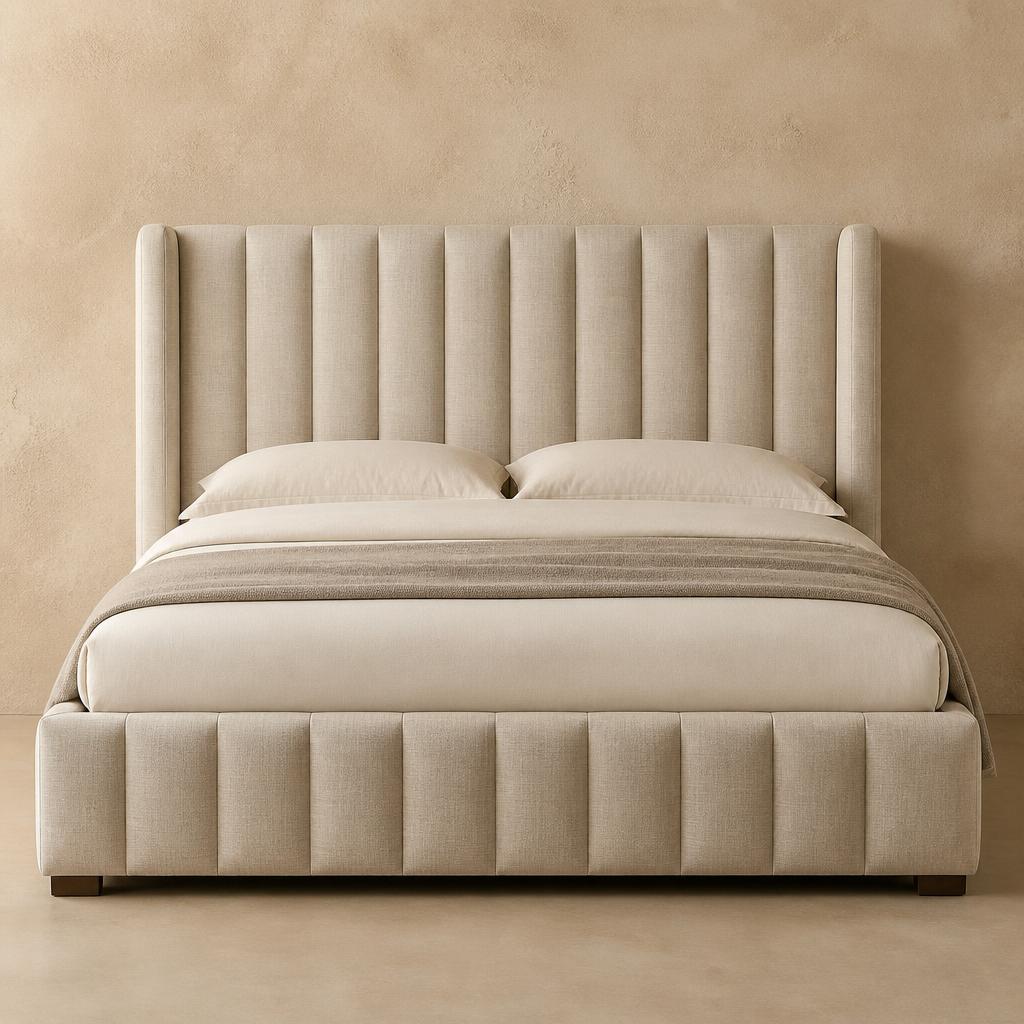 Harlow Channel Linen Bed