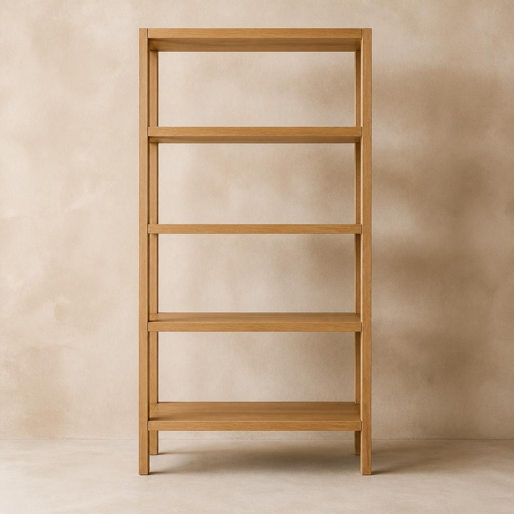 Linden Open Oak Bookshelf