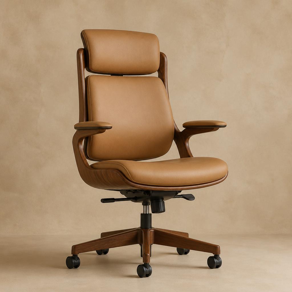 Atlas Walnut Task Chair